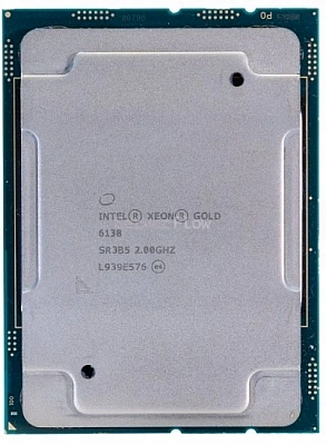 Процессор Intel Xeon Gold 6138 (20c/40t, 2GHz-3.7GHz, 125W)
