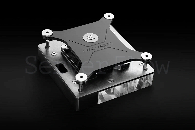 Водоблок EK-Quantum Velocity² D-RGB - 1700 Nickel + Plexi (LGA1700, 1U) [383110985766] 2