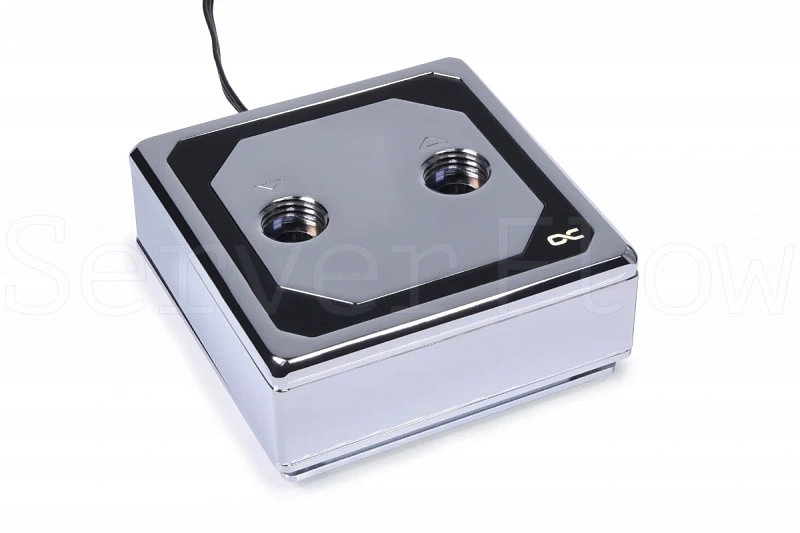 Водоблок Alphacool Eisblock XPX Aurora Edge - Full Brass Chrome Digital RGB (LGA1700 / AM4/AM5, 1U) [4250197130837] 1
