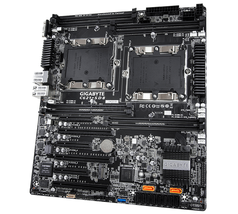 Материнская плата GIGABYTE C621-SD8 (CEB, 2x LGA3647, 8 DIMM) 1
