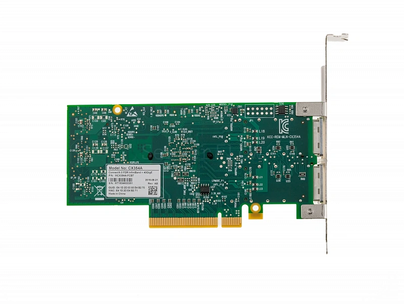 Сетевая карта Mellanox MCX354A-FCBT (2x QSFP+ 40GBE) 1