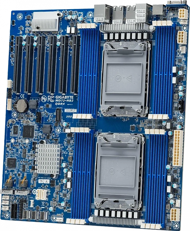 Материнская плата Gigabyte MD72-HB2 Rev 1.x (E-ATX, 2x LGA4189, 16 DIMM) 1