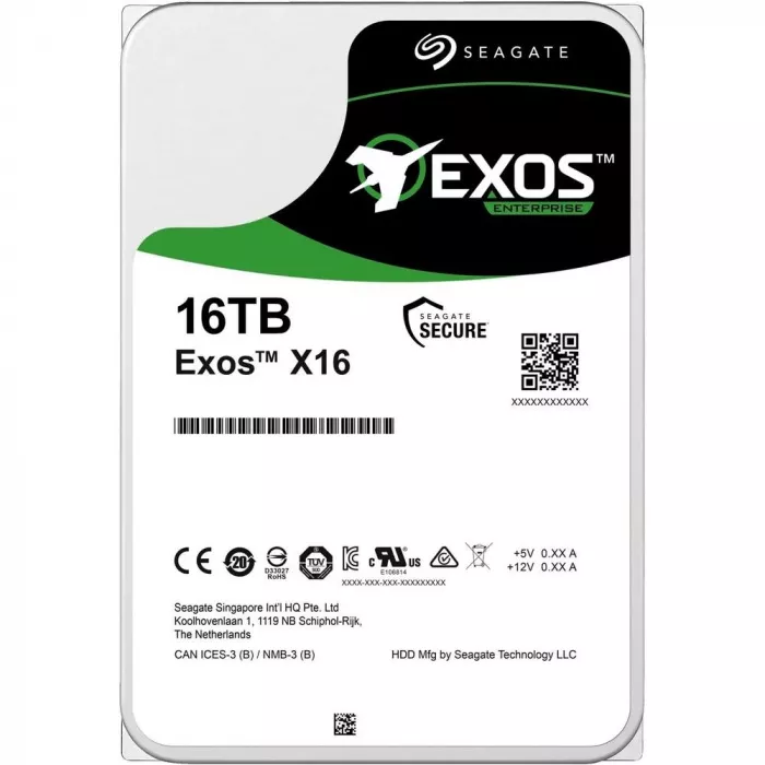 Жесткий диск 16TB HDD 3.5" SAS 12Gb/s Seagate Exos X16 (ST16000NM002G)